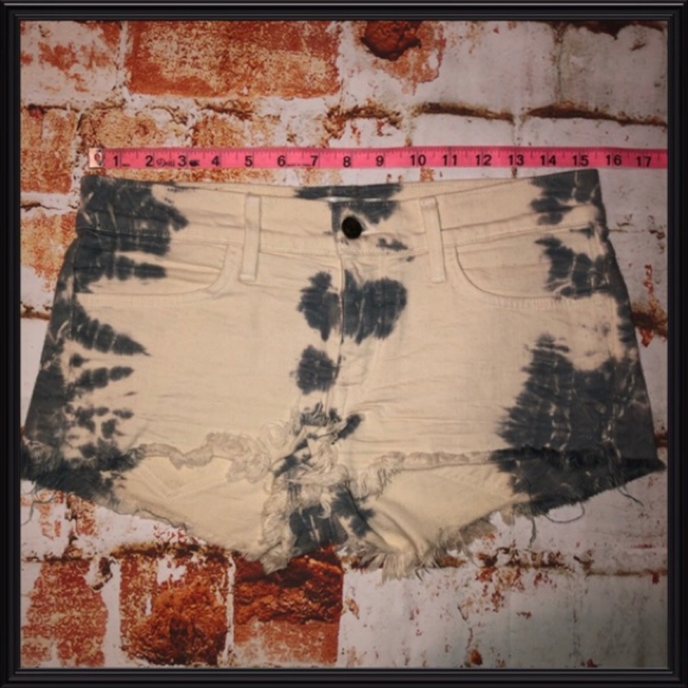 Wildfox Tie Dye Denim Shorts